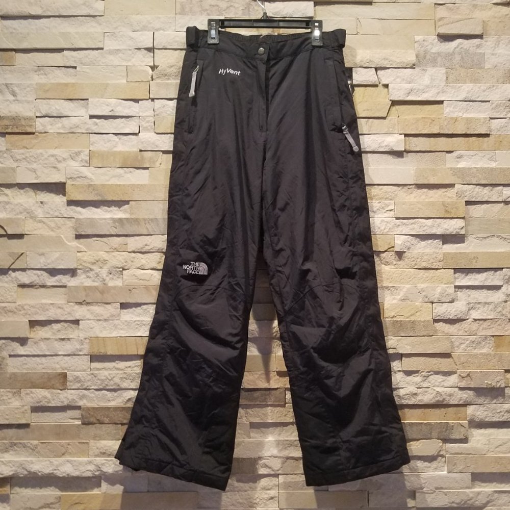 North Face Womens Black Ski Snow Pants Small Bibs Snowboard Snowsuit Winter Suit